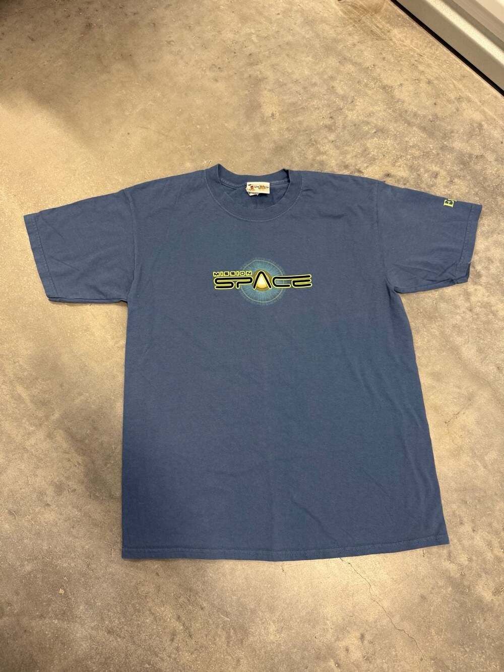 Walt Disney World Mission Space T-shirt Mens Large Blue 3D Graphic Epcot